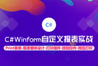 《C#Winform自定义报表实战》高阶课程震撼上线，项目实战课程